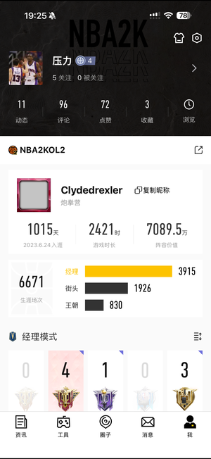 NBA2K OL2（端游）6威尔克斯，满杜伦5姚明