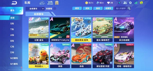 QQ飞车手游V9青龙 神宠 女号铂金   