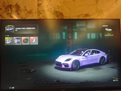 绝地求生（PUBG）保时捷帕拉梅拉珠光紫图样。