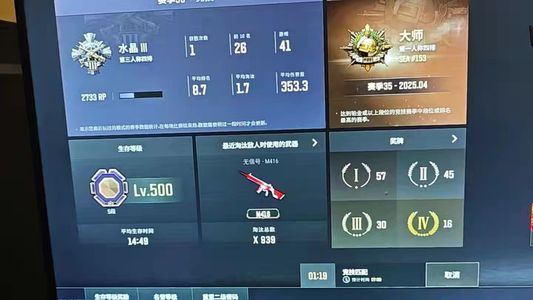 绝地求生（PUBG）满级绿玩号，