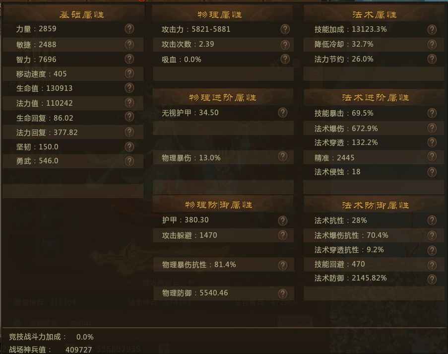 梦三国2（端游）【30级 】41w恶霸法师1灵尊 4神话