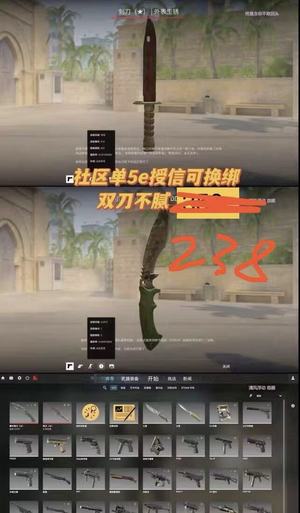 CSGO刺刀社区锁单5E