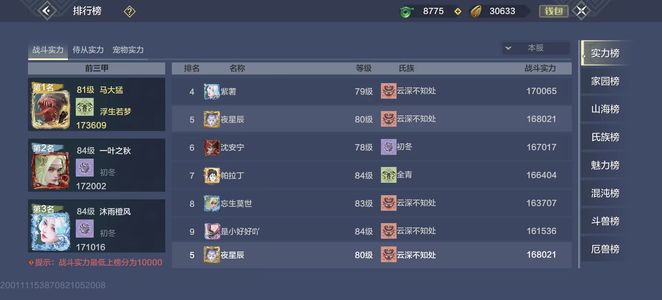 妄想山海【80级】榜五毕业号实15.4虚16.8