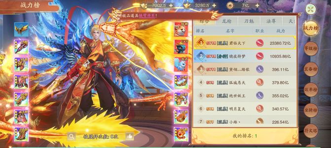 仙风道骨2.3w亿战力，榜首新号