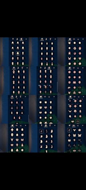 sky光遇（外服）狗头欧若拉白枭小白花16个季节