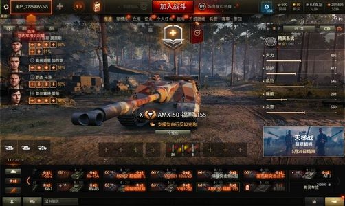 坦克世界【13辆坦克1辆X坦克】473级福熙155银890万