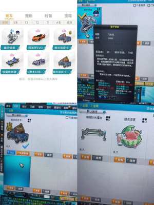 QQ飞车1T1 4A 2座椅 更名卡