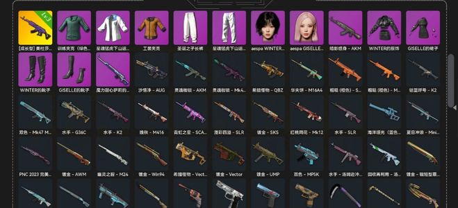 绝地求生（PUBG）生存等级1 名誉等级2 成长武器 究极 载具 枪皮三级美杜莎 两个三代女团