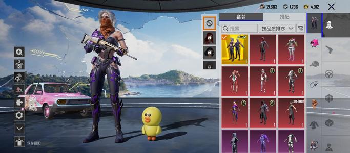 PUBG M（外服）整套金装，六级龙吟，王者快贵七