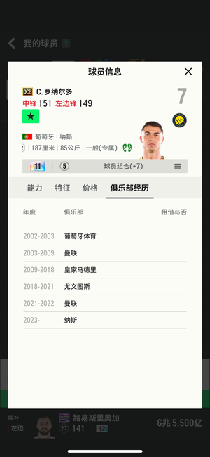 FC Online 足球在线4皇马曼联尤文C罗纳尔多金特性