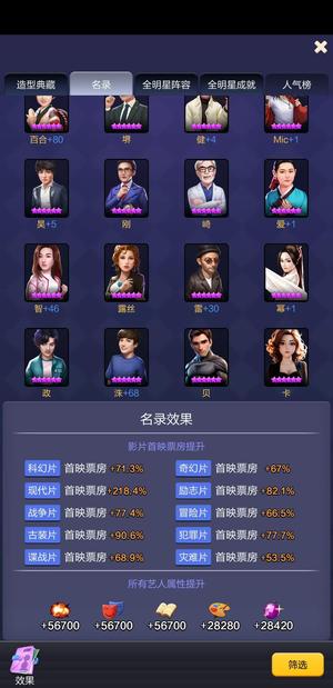 票房大卖王【1565级】现代218名录霸3号
