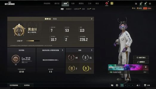 绝地求生（PUBG）高库存一手个人排位号
