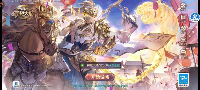 三国志幻想大陆五火马超宠物，资源多进度号