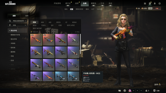 绝地求生（PUBG）200级双马尾双成长捣蛋鬼显卡