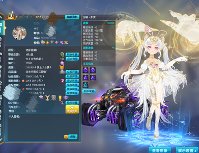 QQ飞车高端五ST28A悬浮动作女衣柜