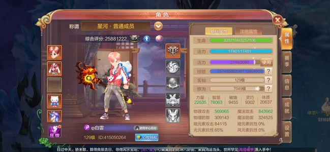 自由幻想【129级】129级无赛季术士2593战力