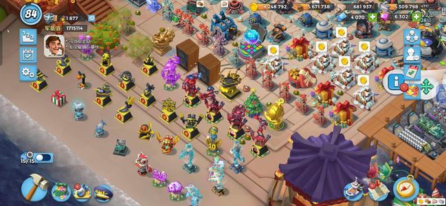 海岛奇兵收藏号、满装饰，高军备、万药