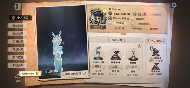 第五人格【25级】第五人格死绑号