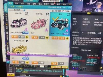 QQ飞车全27燃料29雷诺双四级宝石