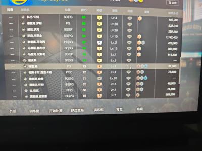 NBA2K OL2（端游）【阵容价值1600万 球员41 满突球员19 合同费80万】难民不错小阵容