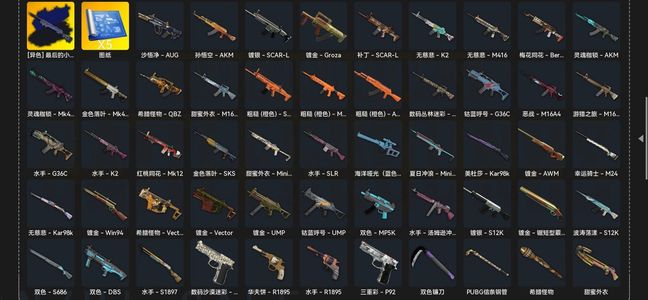 绝地求生（PUBG）粉色烟雾弹 五张图纸 异色