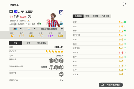 FC Online 足球在线424U阿尔瓦雷斯12强小蜘蛛