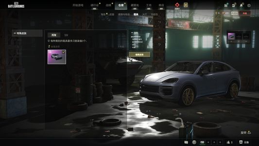 绝地求生（PUBG）保时捷卡宴 1250票 改名卡