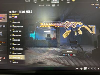 绝地求生（PUBG）美杜莎带新异色金面绿东白号