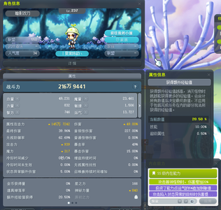 冒险岛（端游）【237级】纯手动精品号，500分已做完