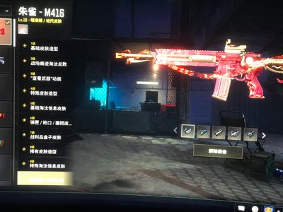 绝地求生（PUBG）满级朱雀m416