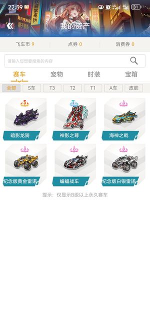 QQ飞车【201级】s全29双4，lol，王者都有