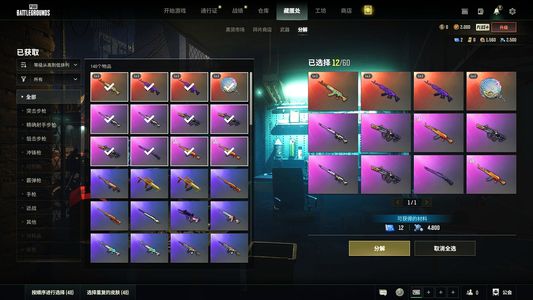 绝地求生（PUBG）四成长 两图纸 1600蜗牛币