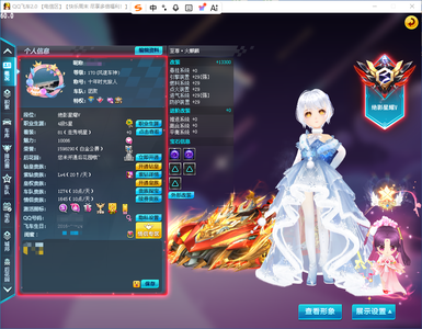 QQ飞车【170级】L-精品端游号/钻四/至尊火麒