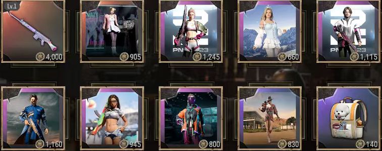 绝地求生（PUBG）玩偶大炮，女老黑，多车皮多套装