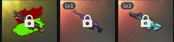 绝地求生（PUBG）生存等级1 名誉等级1 成长武器 究极 载具 枪皮美杜莎加权志龙AUG大菠萝异色