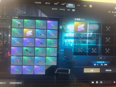 绝地求生（PUBG）白异色美杜莎金面小狗布加迪套装