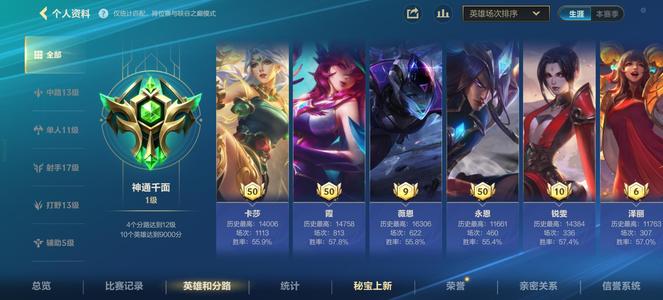 英雄联盟手游（lol手游）四年的老号