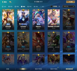 英雄联盟手游（lol手游）全英雄200 皮肤一手退游出售