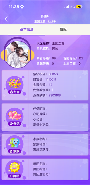 炫舞时代（端游）炫舞时代 王国之翼 89级 