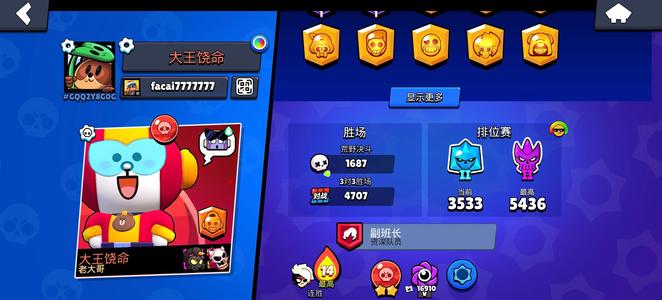 荒野乱斗（外服）差一个英雄大部分都有极冲