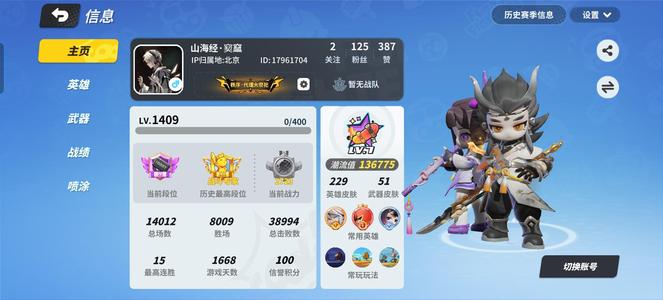 奇葩战斗家几乎全唯一配件，229款皮肤