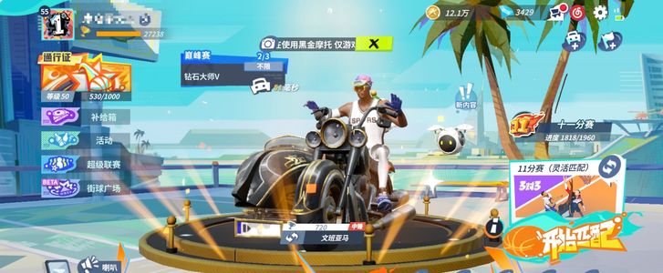 全明星街球派对黑金摩托艾弗森文班莫宁华莱士满