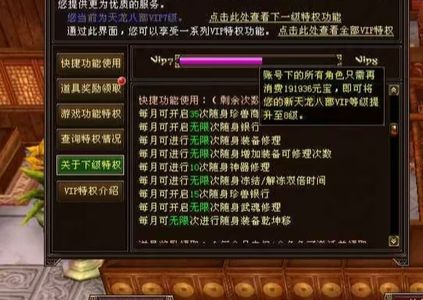 新天龙八部（端游）VIP7甩游戏内vip7特权号