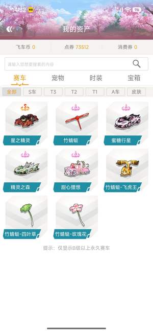 QQ飞车永久s星之精灵特效大喷狸想甜心