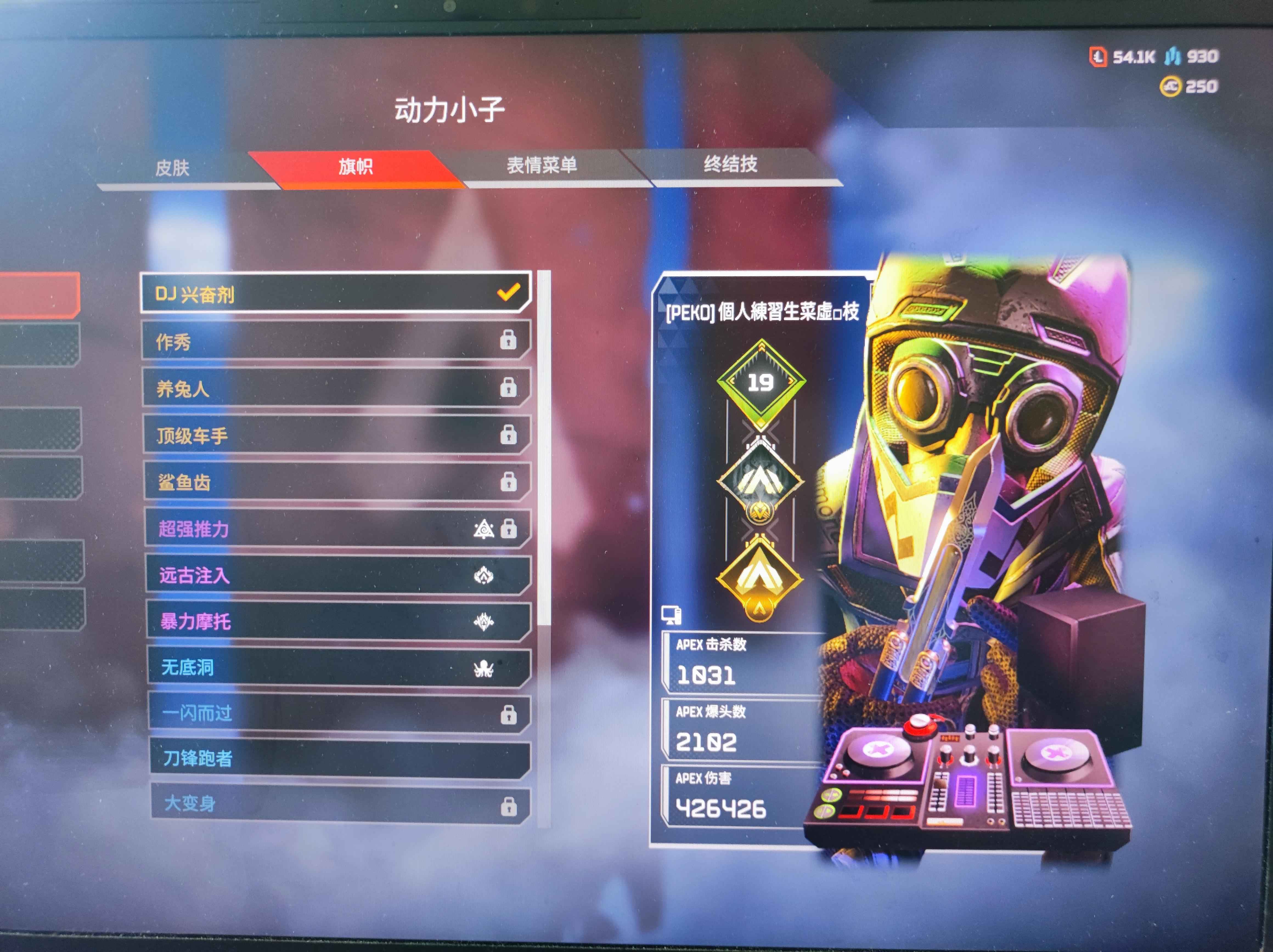 Apex英雄【519级】动力单传12-13赛季满通