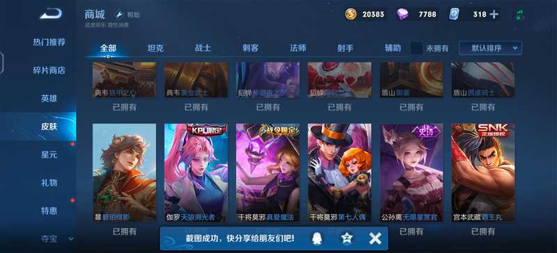王者荣耀【30级】低价出了稀有号