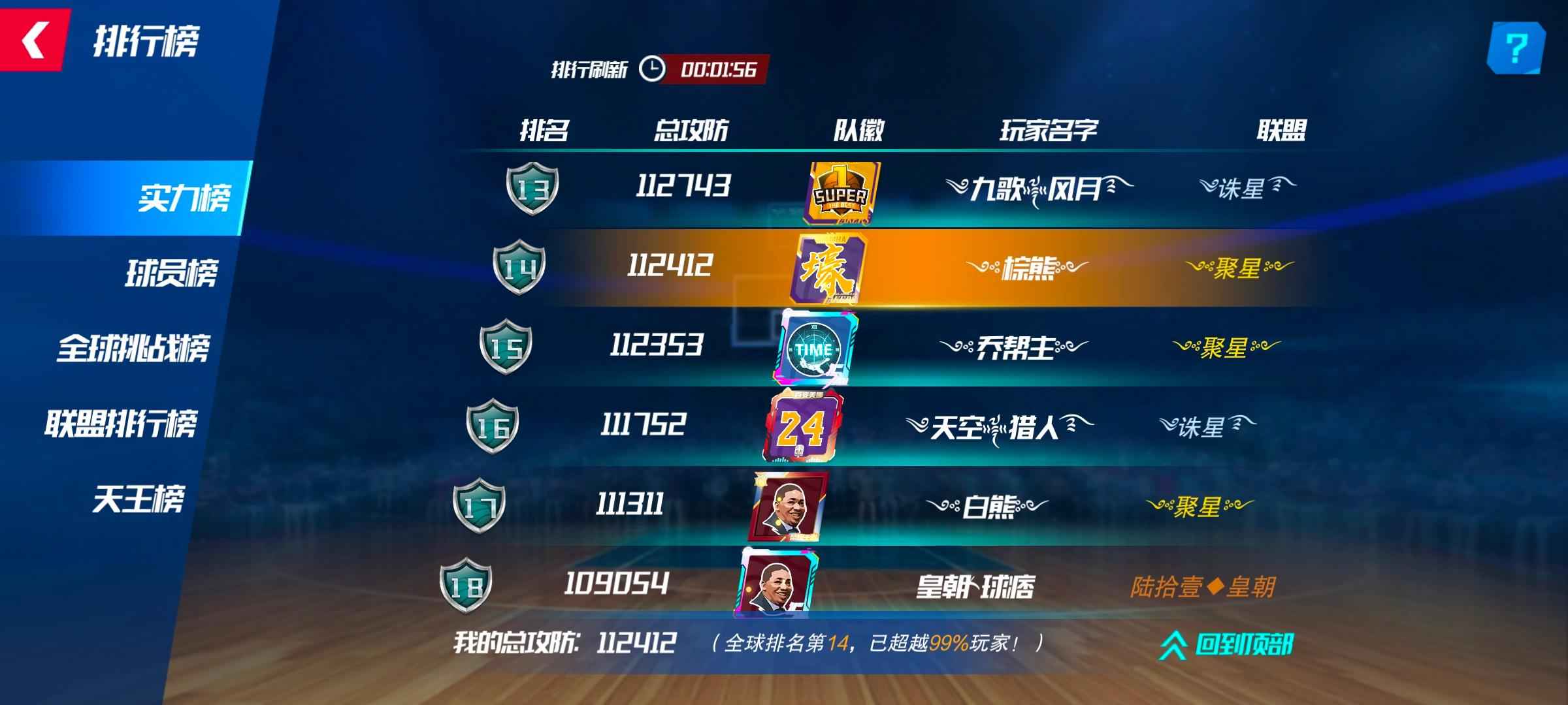NBA篮球大师【125级】火箭限定套，上场12限定
