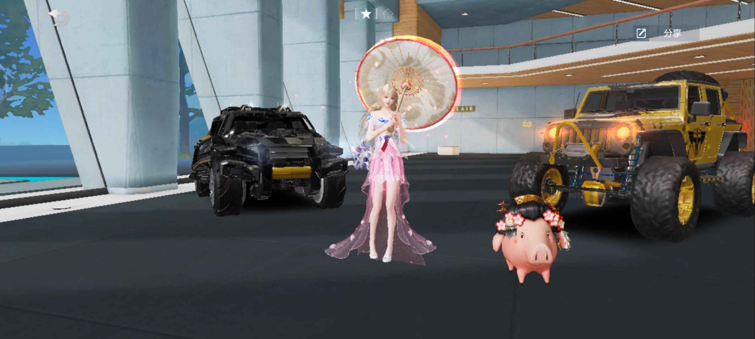 荒野行动PC版金车，金飞行器，两金枪卷