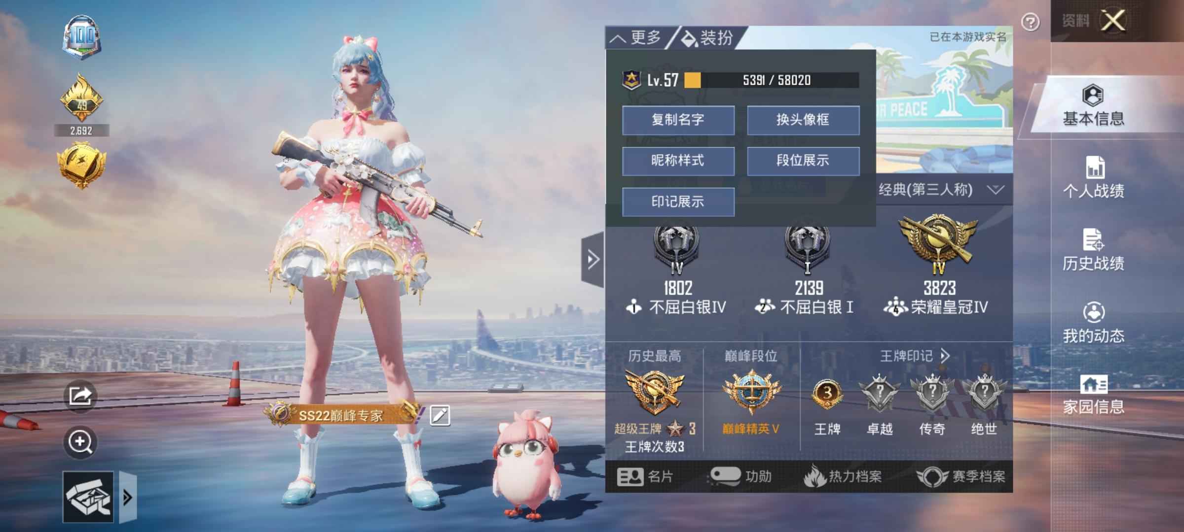和平精英旋转彩虹  一年特权 手册开了