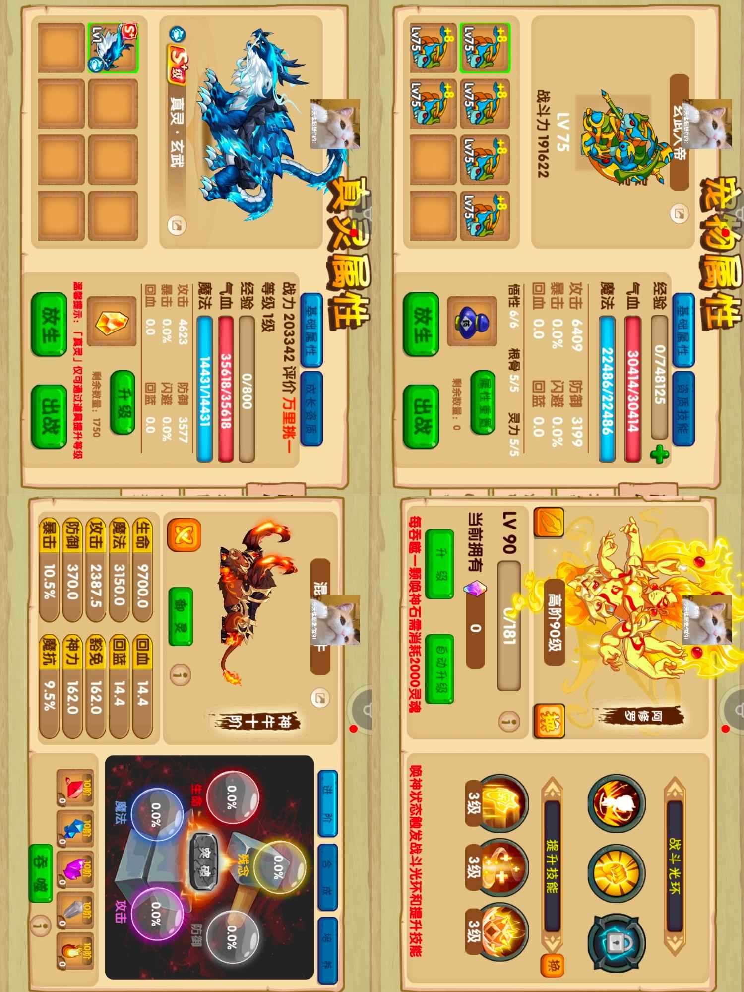 造梦西游OL【90级】二飞六特技时装灵物菩萨玄武王子